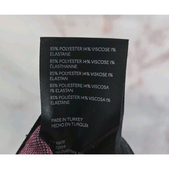 Anthropologie Pants Womens Large Red Blue Plaid High Rise Flare Pull On Maeve - Picture 11 of 14